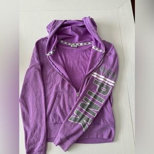 Vs pink zip up jacket
